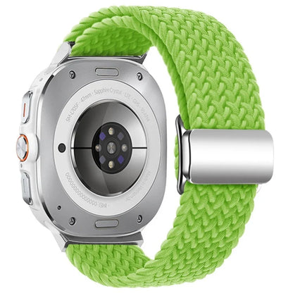 For Samsung Galaxy Watch Ultra 47mm Braided Watch Band Magnetic Wrist Strap