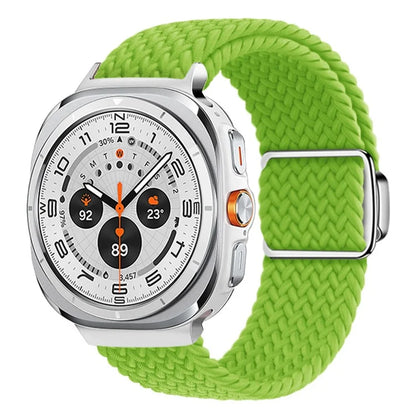For Samsung Galaxy Watch Ultra 47mm Braided Watch Band Magnetic Wrist Strap
