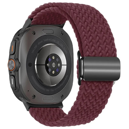 For Samsung Galaxy Watch Ultra 47mm Braided Watch Band Magnetic Wrist Strap