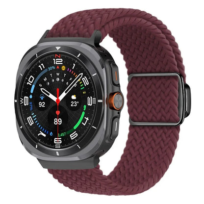 For Samsung Galaxy Watch Ultra 47mm Braided Watch Band Magnetic Wrist Strap