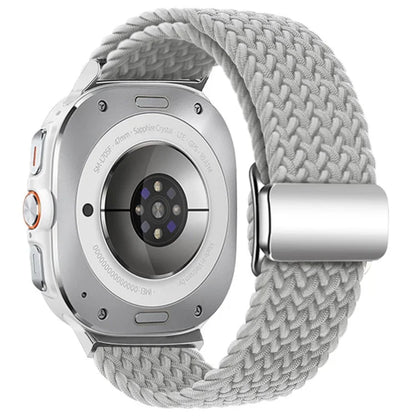 For Samsung Galaxy Watch Ultra 47mm Braided Watch Band Magnetic Wrist Strap