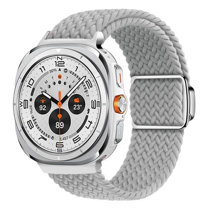 For Samsung Galaxy Watch Ultra 47mm Braided Watch Band Magnetic Wrist Strap