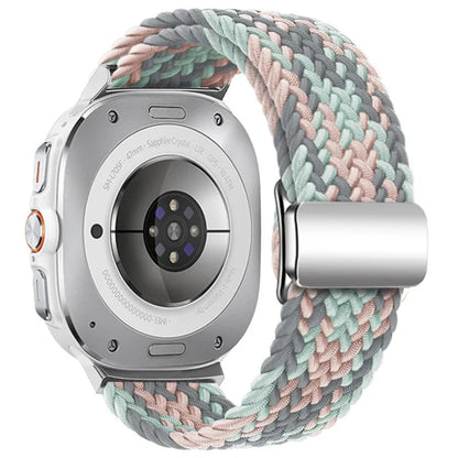 For Samsung Galaxy Watch Ultra 47mm Braided Watch Band Magnetic Wrist Strap