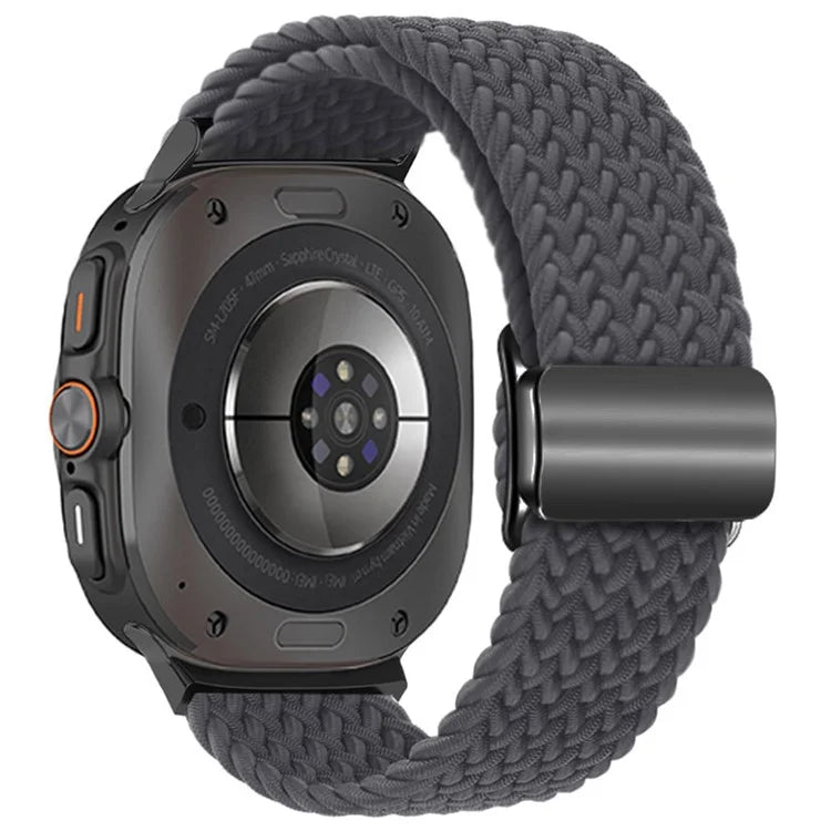 For Samsung Galaxy Watch Ultra 47mm Braided Watch Band Magnetic Wrist Strap