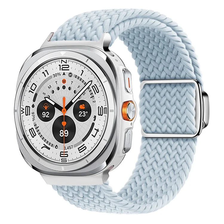 For Samsung Galaxy Watch Ultra 47mm Braided Watch Band Magnetic Wrist Strap