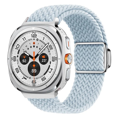 For Samsung Galaxy Watch Ultra 47mm Braided Watch Band Magnetic Wrist Strap