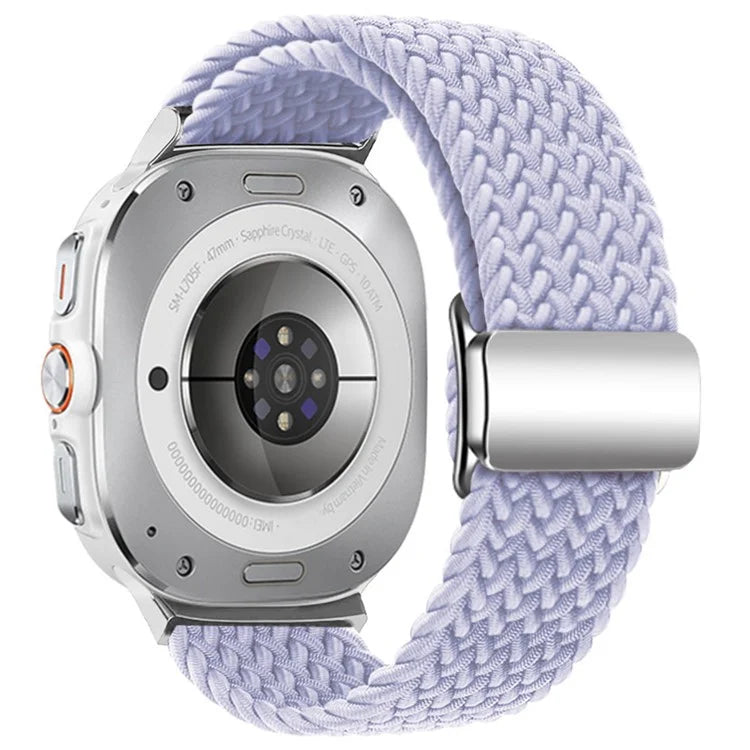 For Samsung Galaxy Watch Ultra 47mm Braided Watch Band Magnetic Wrist Strap