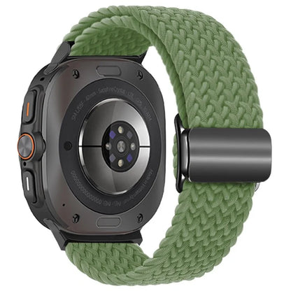 For Samsung Galaxy Watch Ultra 47mm Braided Watch Band Magnetic Wrist Strap