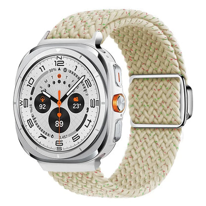 For Samsung Galaxy Watch Ultra 47mm Braided Watch Band Magnetic Wrist Strap
