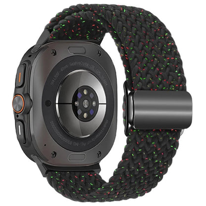 For Samsung Galaxy Watch Ultra 47mm Braided Watch Band Magnetic Wrist Strap