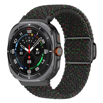For Samsung Galaxy Watch Ultra 47mm Braided Watch Band Magnetic Wrist Strap