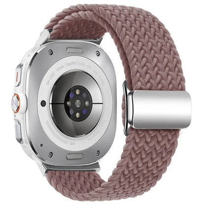 For Samsung Galaxy Watch Ultra 47mm Braided Watch Band Magnetic Wrist Strap