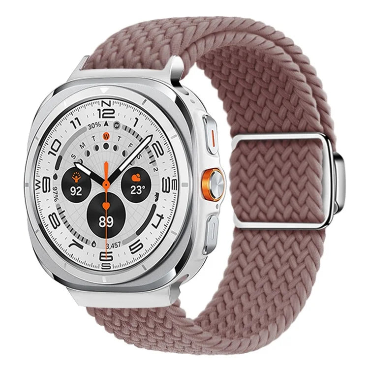 For Samsung Galaxy Watch Ultra 47mm Braided Watch Band Magnetic Wrist Strap