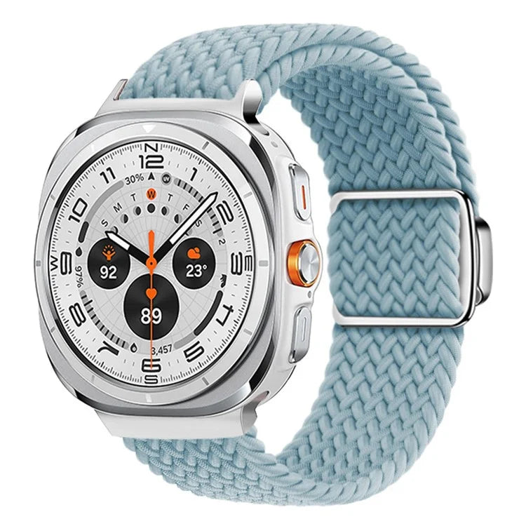 For Samsung Galaxy Watch Ultra 47mm Braided Watch Band Magnetic Wrist Strap