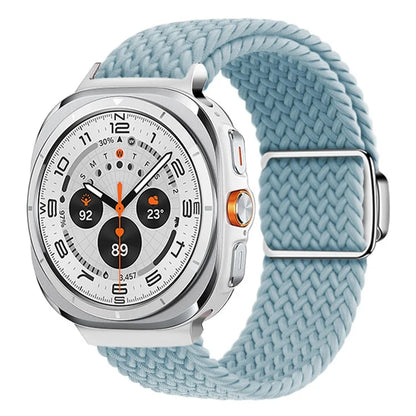 For Samsung Galaxy Watch Ultra 47mm Braided Watch Band Magnetic Wrist Strap