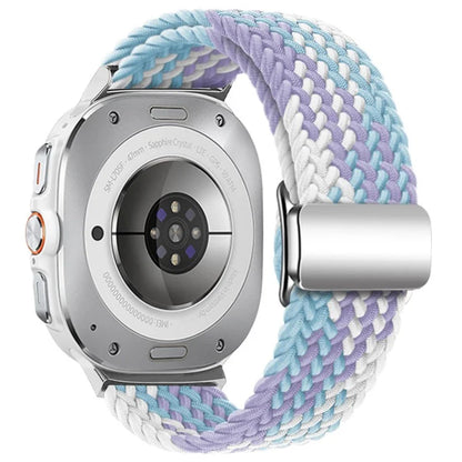 For Samsung Galaxy Watch Ultra 47mm Braided Watch Band Magnetic Wrist Strap