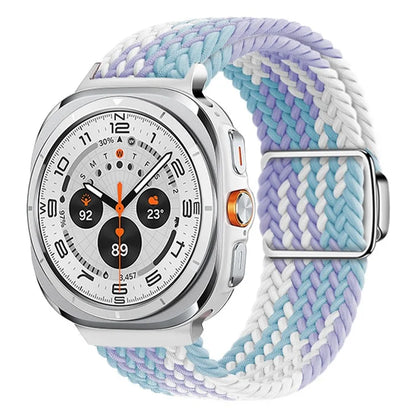 For Samsung Galaxy Watch Ultra 47mm Braided Watch Band Magnetic Wrist Strap
