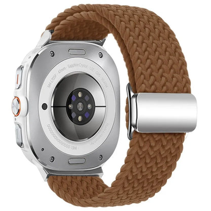 For Samsung Galaxy Watch Ultra 47mm Braided Watch Band Magnetic Wrist Strap