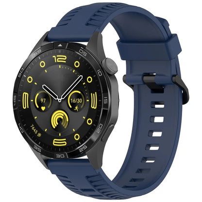 For Huawei Watch 4 / 4 Pro / GT 4 46mm Silicone Watch Strap 22mm Tire Texture Wrist Band