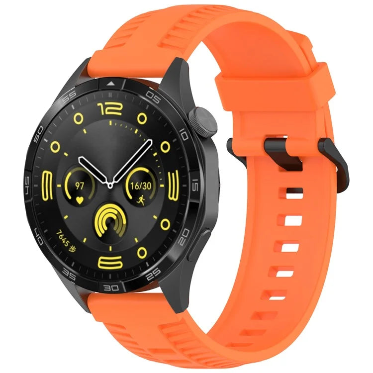For Huawei Watch GT 3 42mm / GT 3 Pro 43mm Silicone Watch Strap 20mm Tire Texture Wrist Band