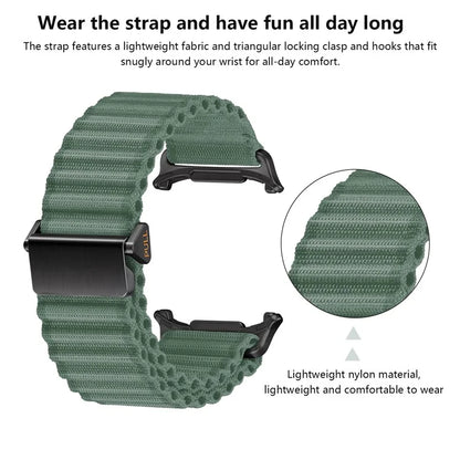 KALEBOL For Samsung Galaxy Watch Ultra 47mm Watch Band Adjustable Nylon Wrist Strap