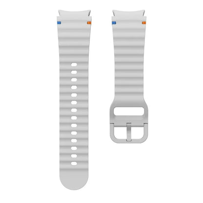 KALEBOL For Samsung Galaxy Watch7 44mm 40mm / Watch FE 40mm Silicone Watch Band Wave Shape Wrist Strap