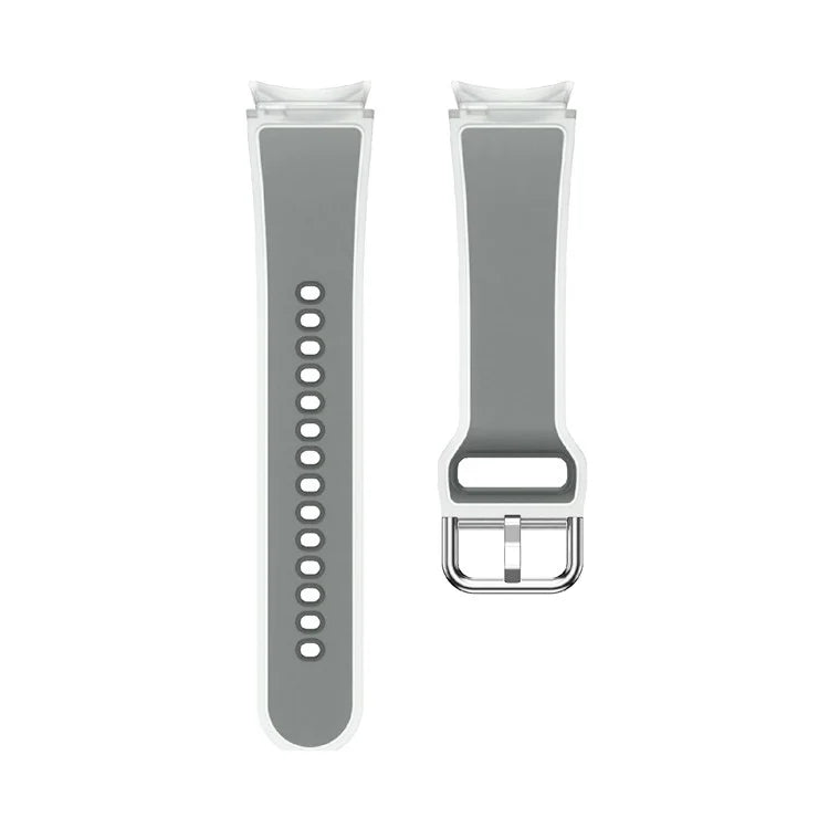 KALEBOL For Samsung Galaxy Watch7 44mm 40mm  /  Watch FE 40mm Silicone Watch Band Glacier Translucent Strap