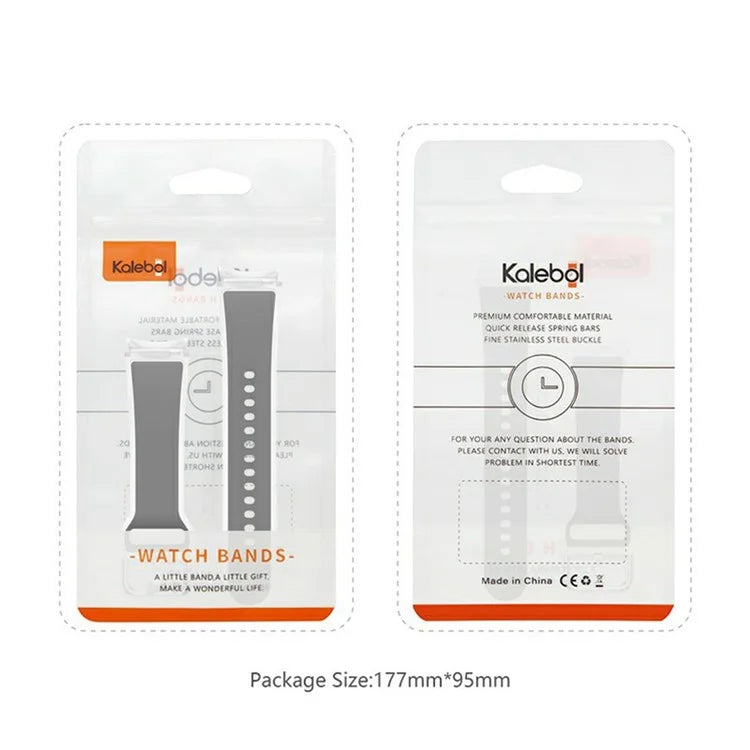 KALEBOL For Samsung Galaxy Watch7 44mm 40mm  /  Watch FE 40mm Silicone Watch Band Glacier Translucent Strap