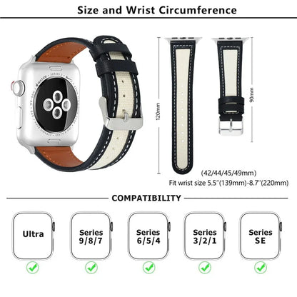 KALEBOL For Apple Watch 10 46mm / Ultra 2 / Ultra 49mm / 9 8 7 45mm / SE (2023) SE (2022) SE 6 5 4 44mm / 3 2 1 42mm Dual Color Watch Band