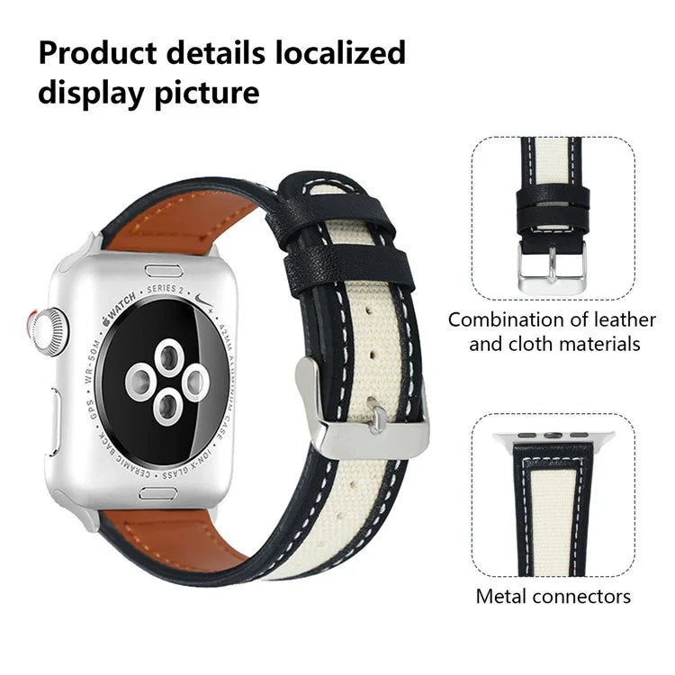 KALEBOL For Apple Watch 10 46mm / Ultra 2 / Ultra 49mm / 9 8 7 45mm / SE (2023) SE (2022) SE 6 5 4 44mm / 3 2 1 42mm Dual Color Watch Band