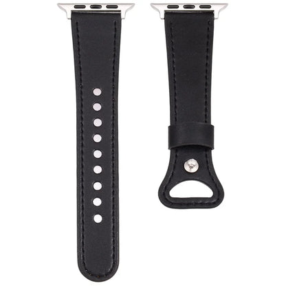 KALEBOL For Apple Watch 10 46mm / Ultra 2 / Ultra 49mm / 9 8 7 45mm / SE (2023) SE (2022) SE 6 5 4 44mm / 3 2 1 42mm Genuine Cow Leather Band