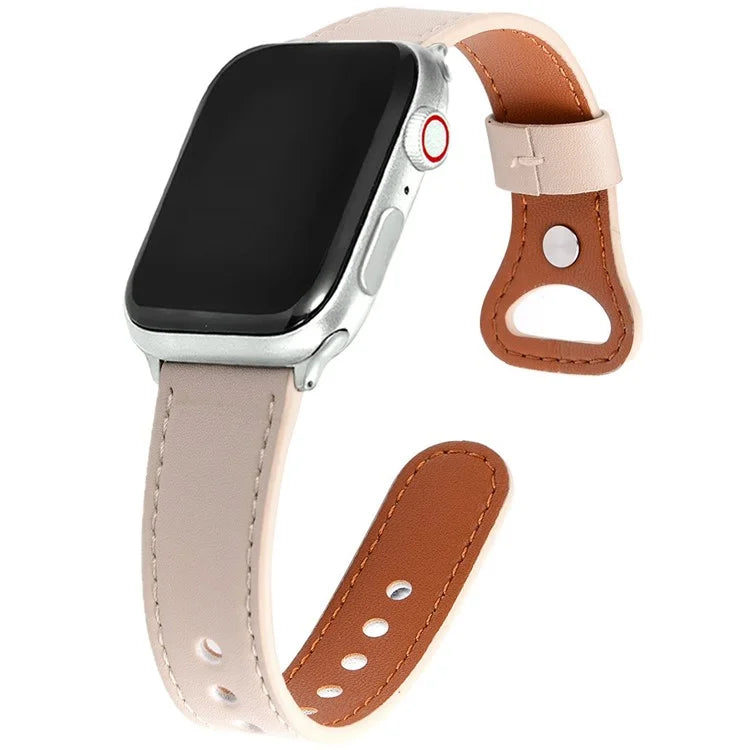 KALEBOL For Apple Watch 10 46mm / Ultra 2 / Ultra 49mm / 9 8 7 45mm / SE (2023) SE (2022) SE 6 5 4 44mm / 3 2 1 42mm Genuine Cow Leather Band