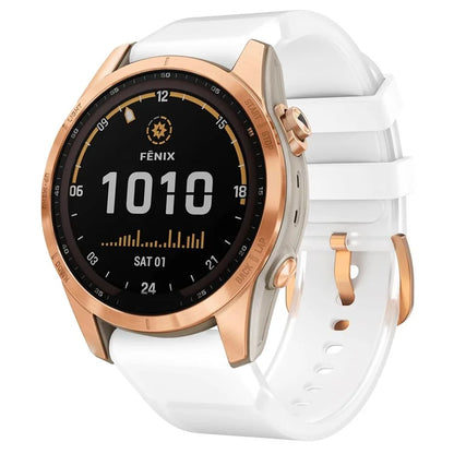 KALEBOL For Garmin Fenix 7S  /  7S Pro  /  6S  /  6S Pro Quickfit 20mm Silicone Band Glacier Translucent Watch Strap
