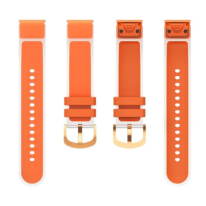 KALEBOL For Garmin Fenix 7S  /  7S Pro  /  6S  /  6S Pro Quickfit 20mm Silicone Band Glacier Translucent Watch Strap