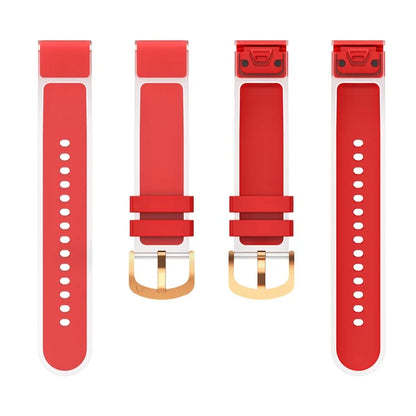 KALEBOL For Garmin Fenix 7S  /  7S Pro  /  6S  /  6S Pro Quickfit 20mm Silicone Band Glacier Translucent Watch Strap