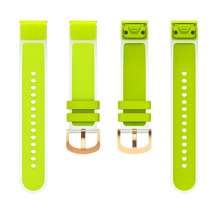 KALEBOL For Garmin Fenix 7S  /  7S Pro  /  6S  /  6S Pro Quickfit 20mm Silicone Band Glacier Translucent Watch Strap