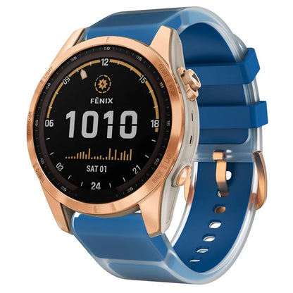 KALEBOL For Garmin Fenix 7S  /  7S Pro  /  6S  /  6S Pro Quickfit 20mm Silicone Band Glacier Translucent Watch Strap