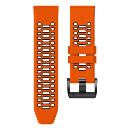 KALEBOL For Garmin Fenix 7 / 7 Pro / 6 / 6 Pro Watch Strap Quickfit 22mm Dual Color Silicone Band