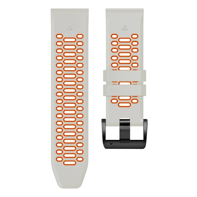 KALEBOL For Garmin Fenix 7 / 7 Pro / 6 / 6 Pro Watch Strap Quickfit 22mm Dual Color Silicone Band