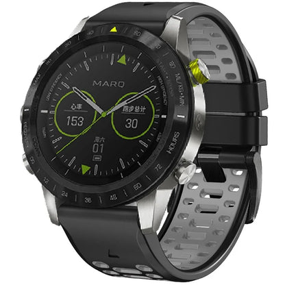 KALEBOL For Garmin Fenix 7X / 7X Pro / 6X / 6X Pro Watch Strap Quickfit 26mm Dual Color Silicone Band