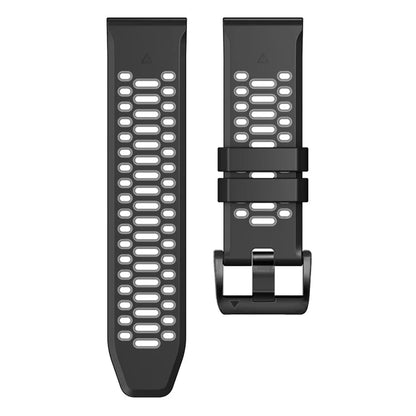 KALEBOL For Garmin Fenix 7X / 7X Pro / 6X / 6X Pro Watch Strap Quickfit 26mm Dual Color Silicone Band