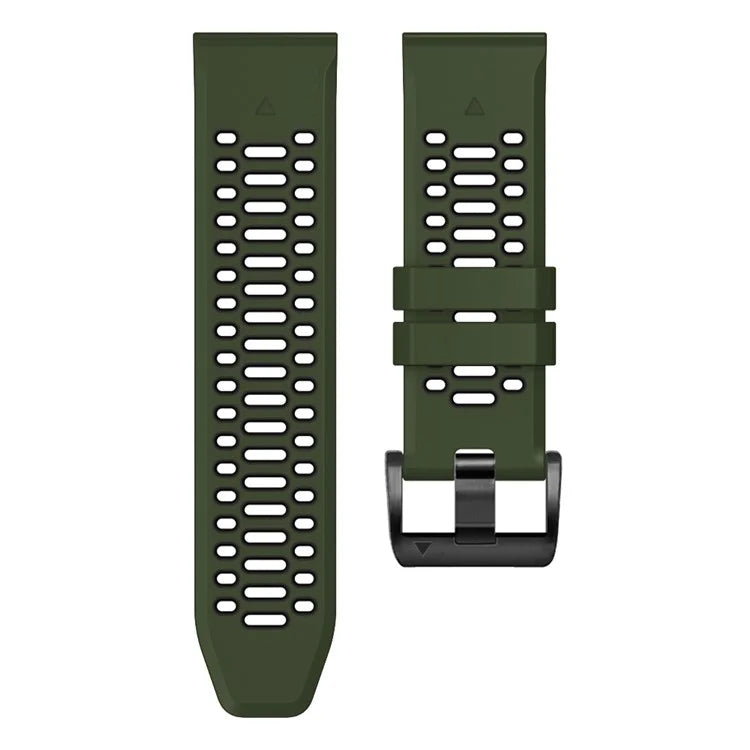 KALEBOL For Garmin Fenix 7X / 7X Pro / 6X / 6X Pro Watch Strap Quickfit 26mm Dual Color Silicone Band