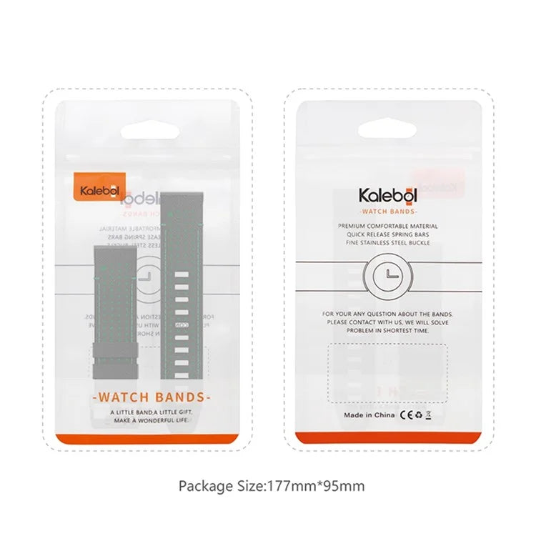 KALEBOL For Garmin Fenix 7 / 7 Pro / 6 / 6 Pro Quickfit 22mm Silicone Watch Band Dual Color Dot Holes Design