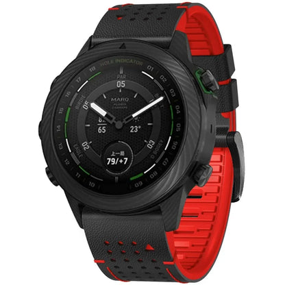 KALEBOL For Garmin Fenix 7 / 7 Pro / 6 / 6 Pro Quickfit 22mm Silicone Watch Band Dual Color Dot Holes Design