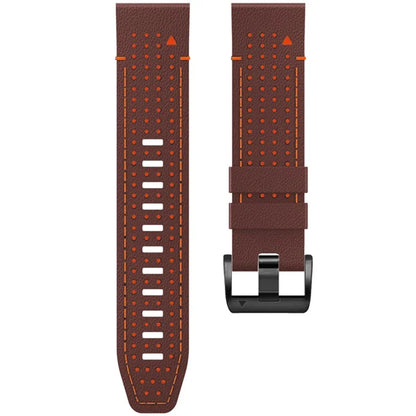 KALEBOL For Garmin Fenix 7 / 7 Pro / 6 / 6 Pro Quickfit 22mm Silicone Watch Band Dual Color Dot Holes Design