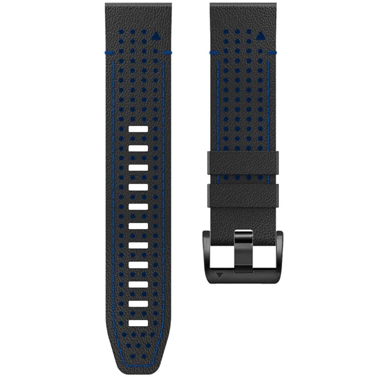 KALEBOL For Garmin Fenix 7X / 7X Pro / 6X / 6X Pro Quickfit 26mm Silicone Watch Band Dual Color Dot Holes Design