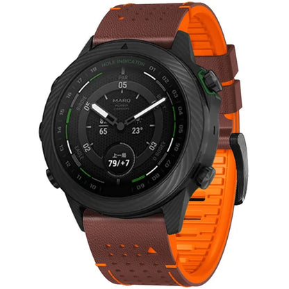 KALEBOL For Garmin Fenix 7X / 7X Pro / 6X / 6X Pro Quickfit 26mm Silicone Watch Band Dual Color Dot Holes Design