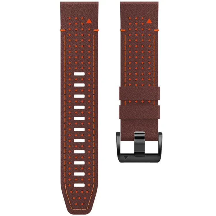 KALEBOL For Garmin Fenix 7X / 7X Pro / 6X / 6X Pro Quickfit 26mm Silicone Watch Band Dual Color Dot Holes Design