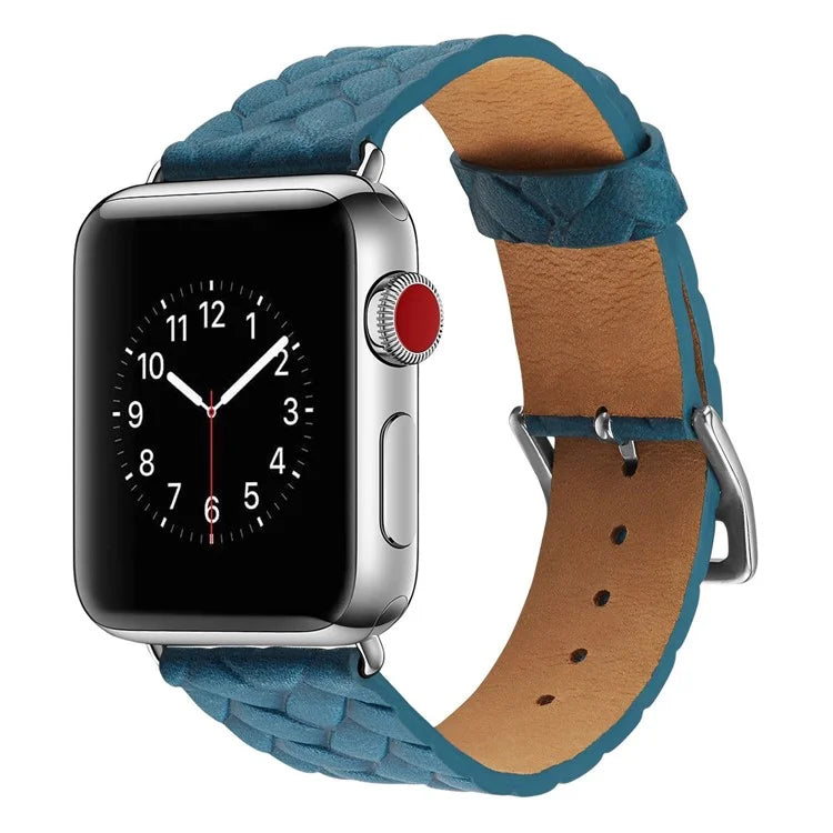 KALEBOL For Apple Watch 10 46mm / Ultra 2 / Ultra 49mm / 9 8 7 45mm / SE (2023) SE (2022) SE 6 5 4 44mm / 3 2 1 42mm Braided Leather Strap