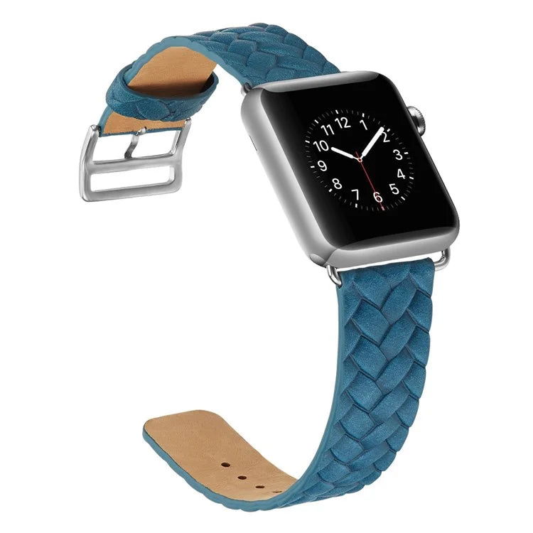 KALEBOL For Apple Watch Series 10 42mm / 9 8 7 41mm / SE (2023) SE (2022) SE 6 5 4 40mm / 3 2 1 38mm Braided Leather Watch Strap